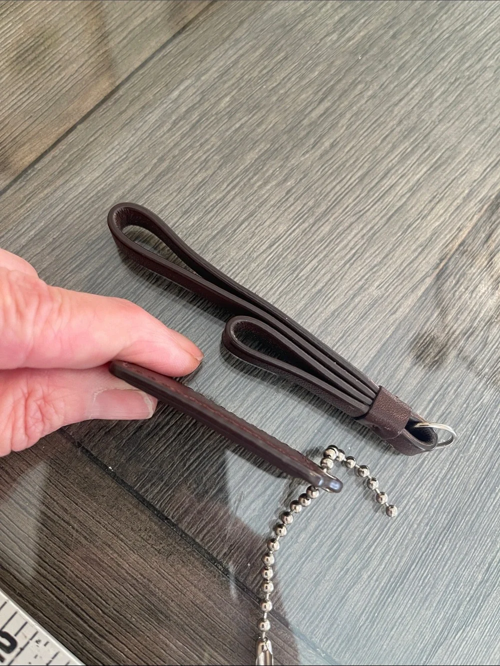 Coach Brown Hangtag & Zipper Pull - Replacement Parts